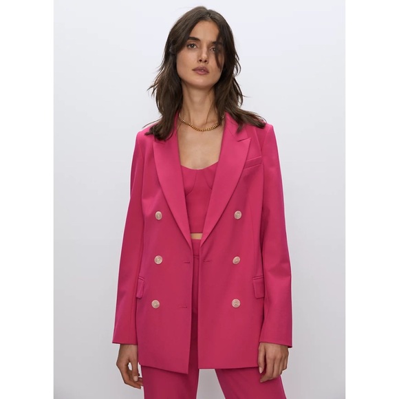 Aritzia Jackets & Blazers - NWT Aritzia BABATON Samuel Belted Blazer Fuschia Pink